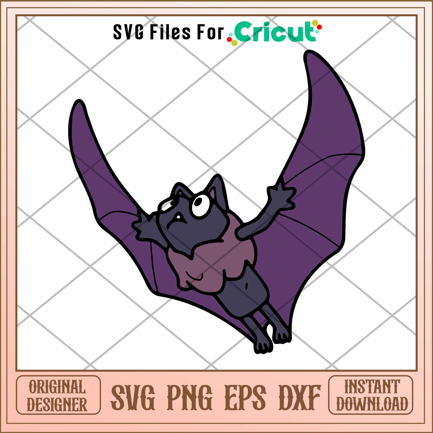 Bluey Bat Halloween Svg, bluey characters svg, Digital Download