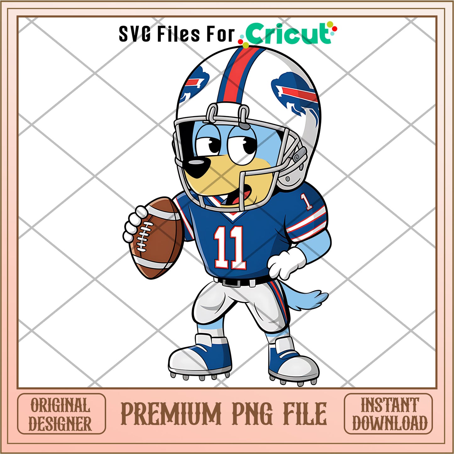 Bluey Bills rugby player png, Buffalo Bills png, NFL png