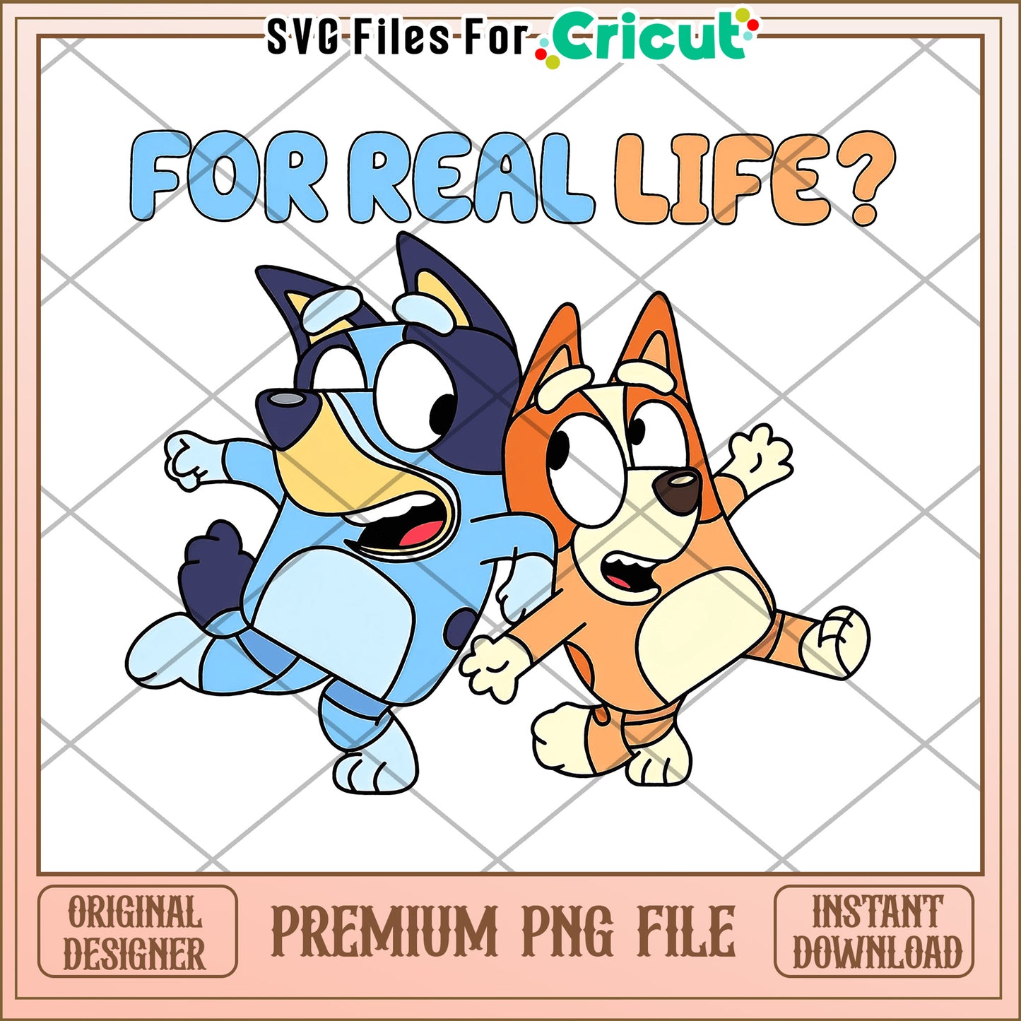 Bluey Bingo PNG Cricut Design