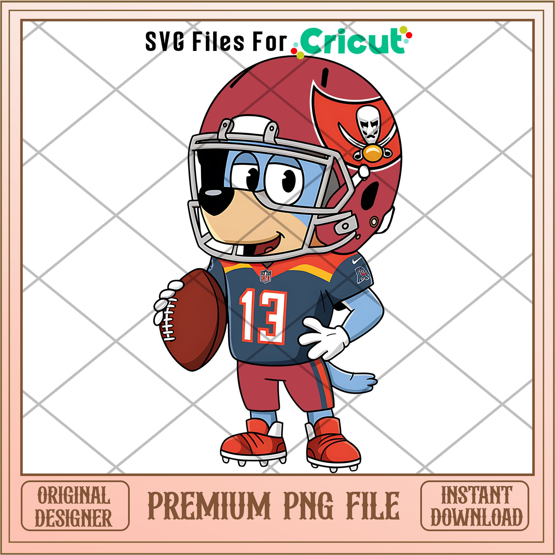 Bluey Buccaneers rugby player png, Tampa Bay Buccaneers png, NFL png