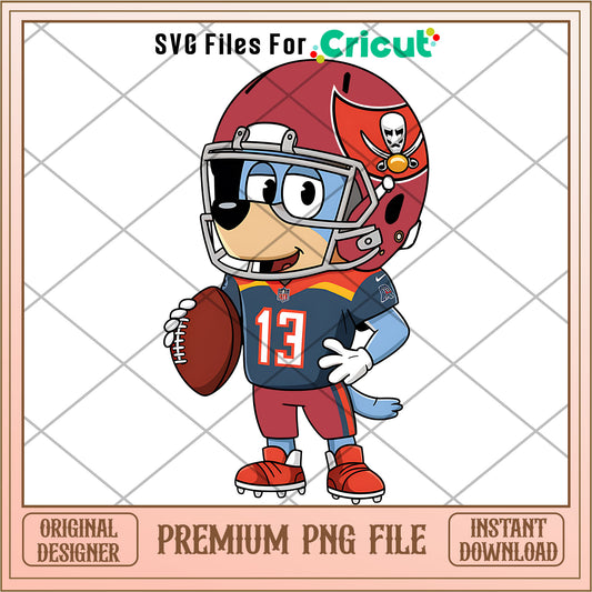 Bluey Buccaneers rugby player png, Tampa Bay Buccaneers png, NFL png