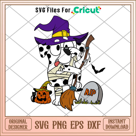 Bluey Chloe Witch Halloween Svg, bluey characters svg, Digital Download