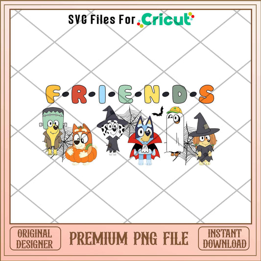 Bluey Halloween  friends png, Bluey characters png, Digital Download