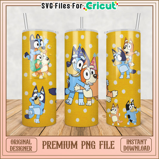 Bluey Tumbler PNG Instant Download