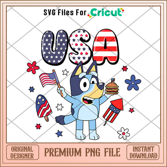 Bluey USA cartoon png