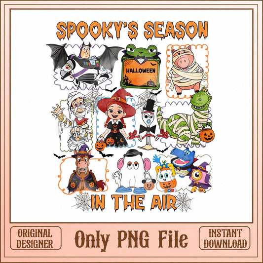Bluey Halloween PNG Bundle, Spooky Season Clipart, PNG File