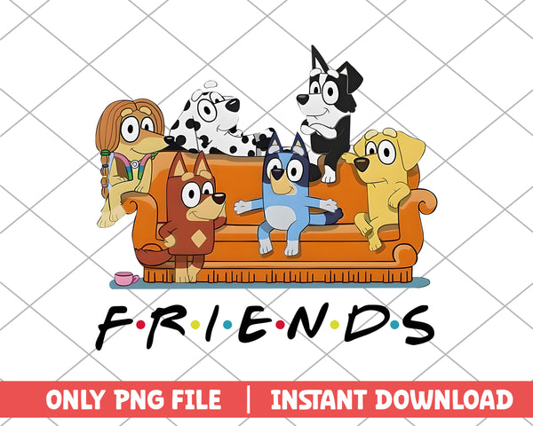 Bluey's friends cartoon png