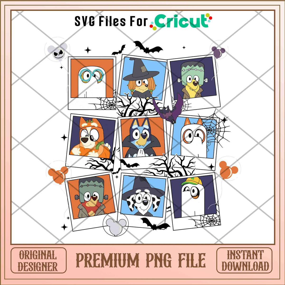 Bluey and friends cartoon png, Bluey characters png, Digital Download ...