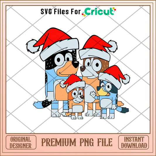 Bluey and friends christmas png, Bluey characters png, Digital Download