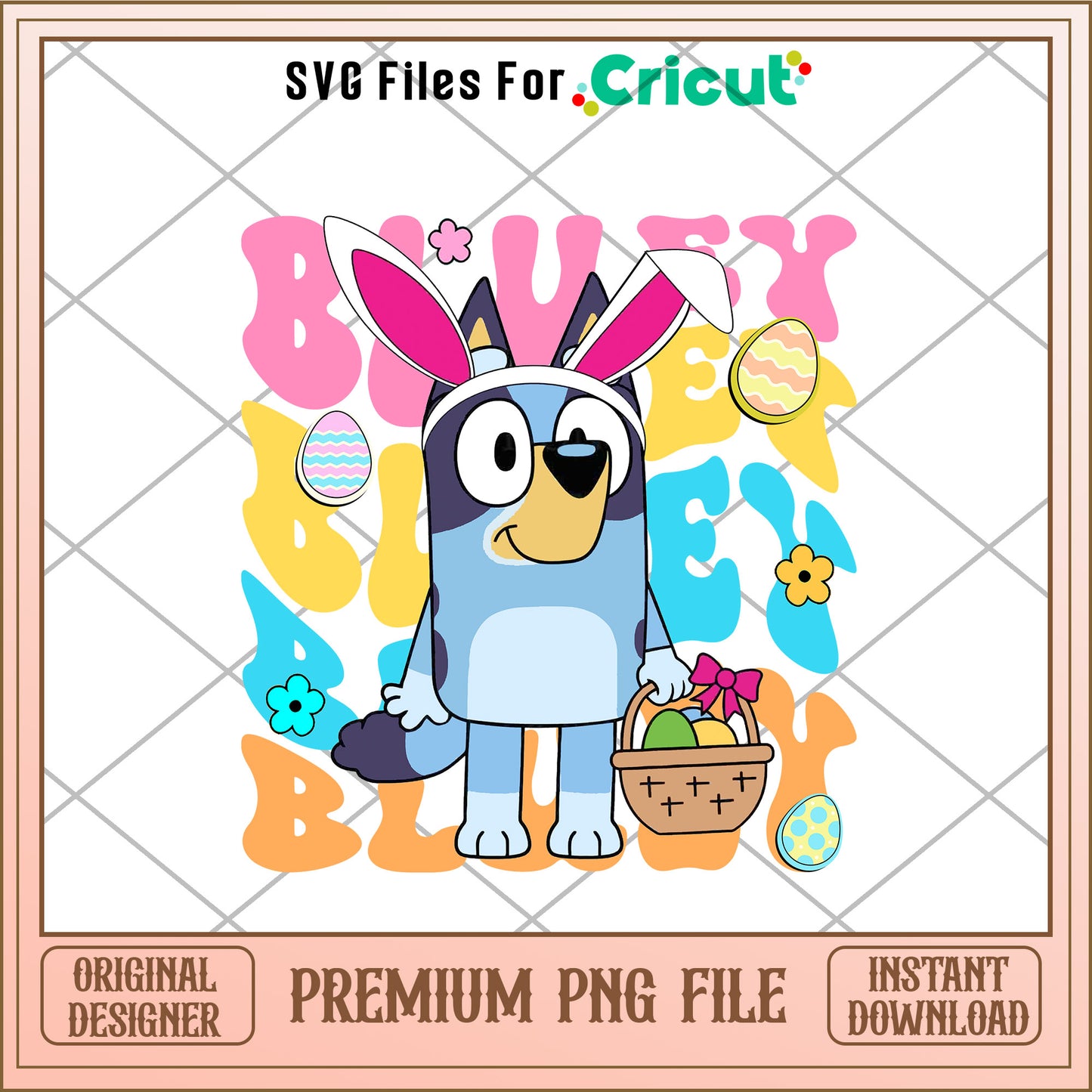 Bluey bunny cartoon png