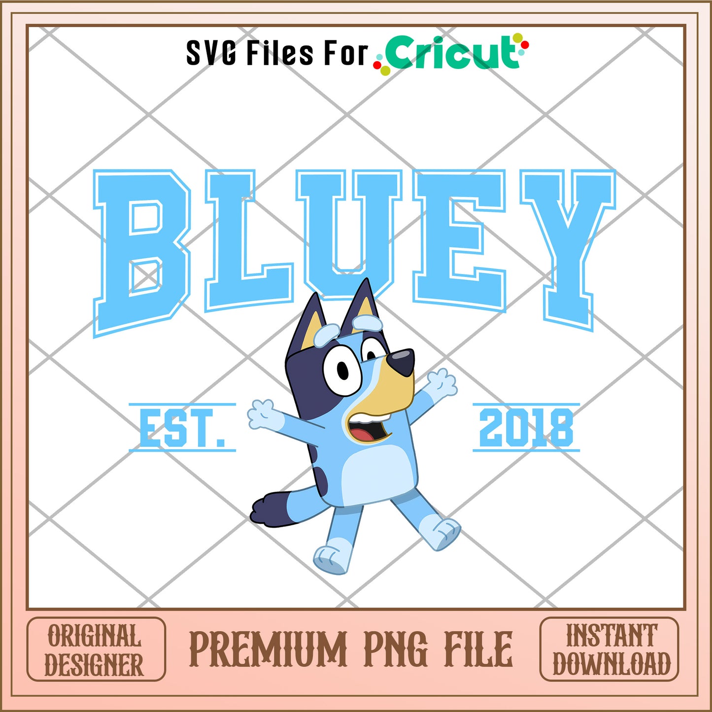 Bluey character est 2018 cartoon png