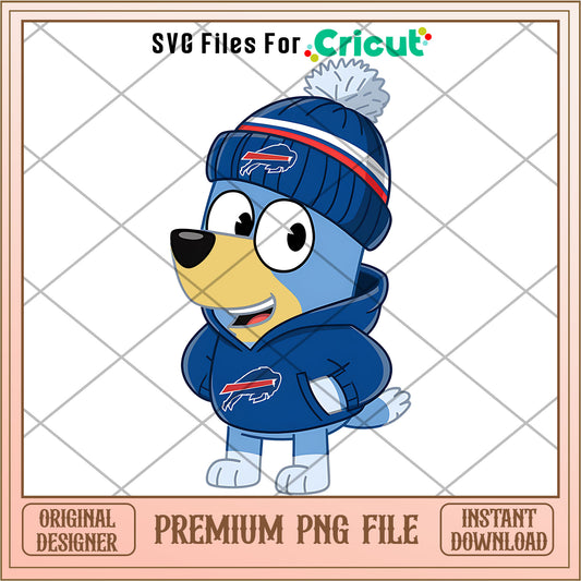 Bluey dad Bills hoodie logo png, Buffalo Bills png, NFL png