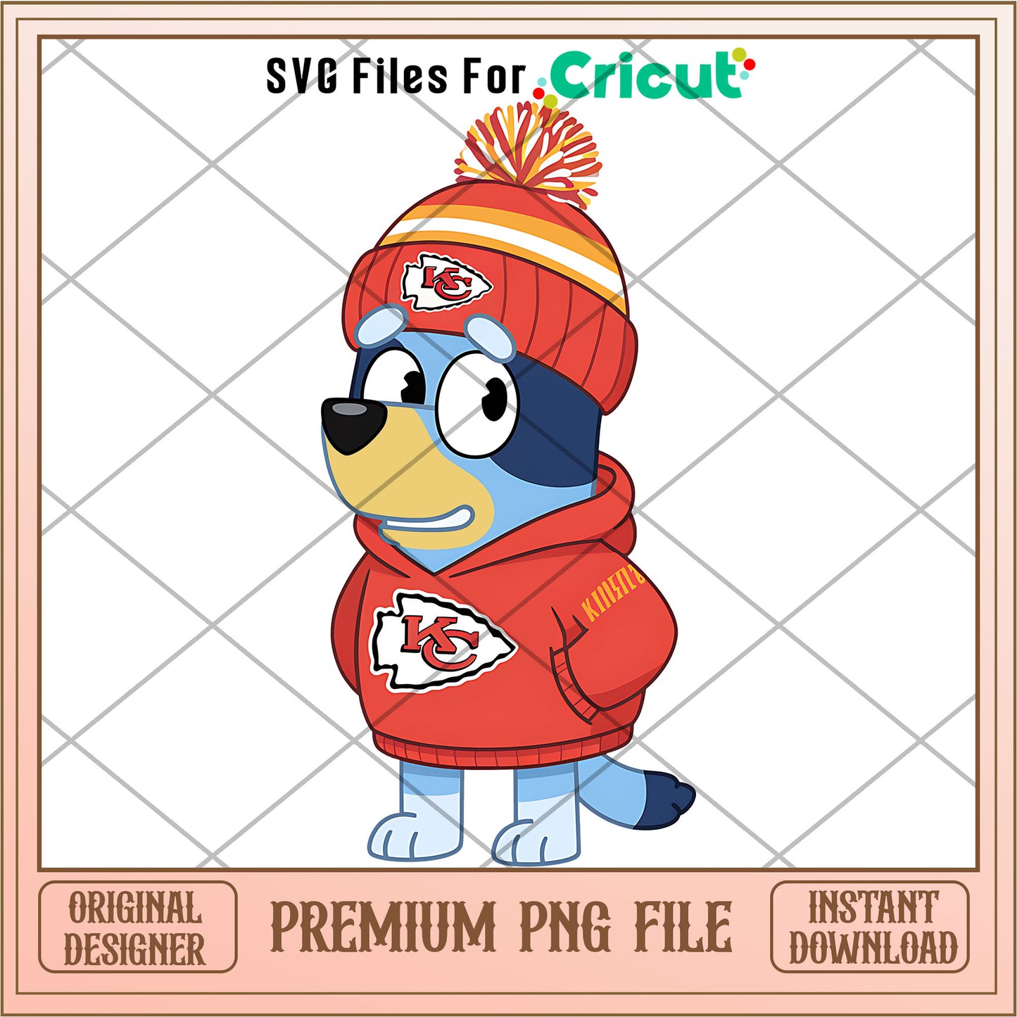 Bluey dad Chiefs hoodie logo png, Kansas City Chiefs png, NFL png