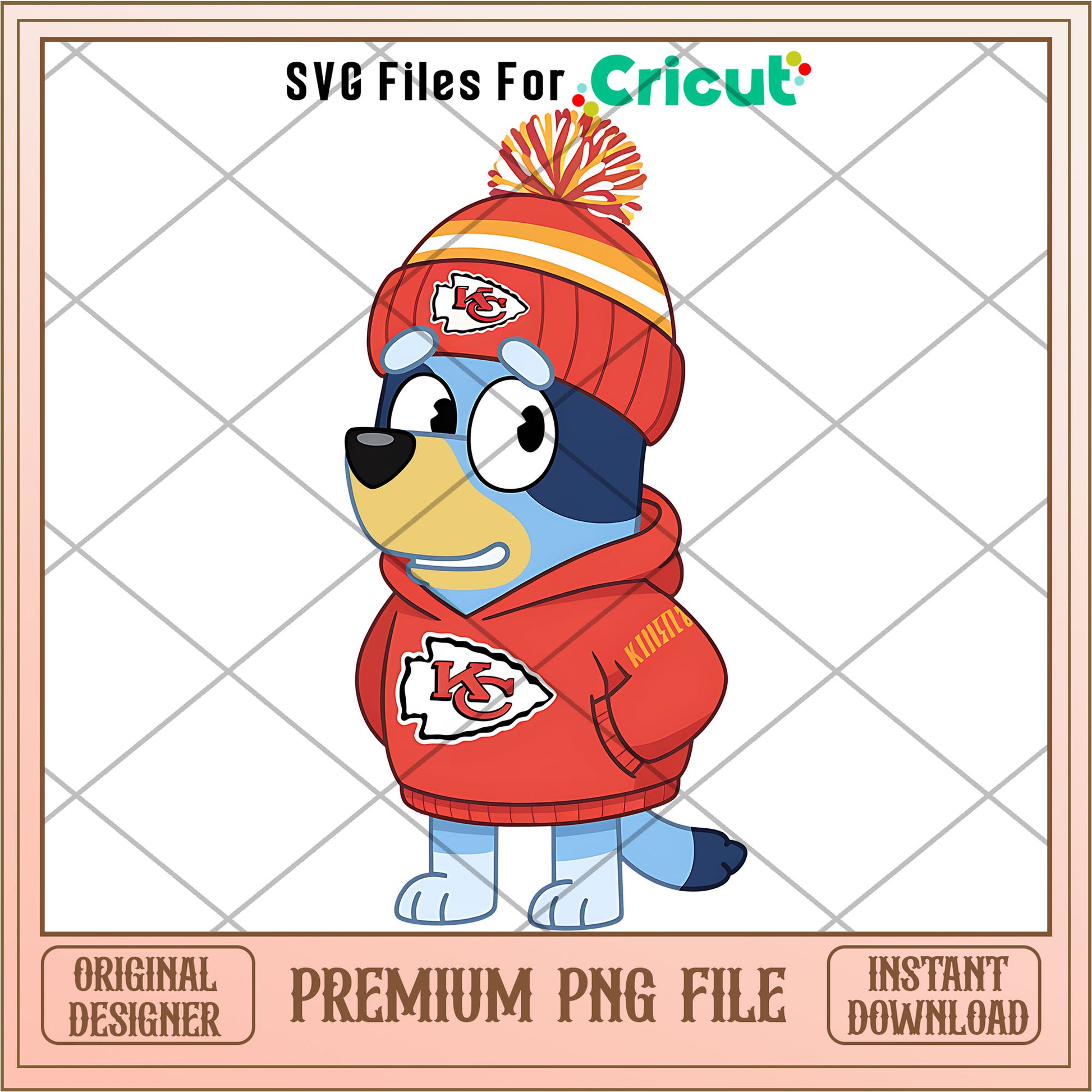 Bluey dad Chiefs hoodie logo png, Kansas City Chiefs png, NFL png