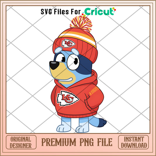 Bluey dad Chiefs hoodie logo png, Kansas City Chiefs png, NFL png