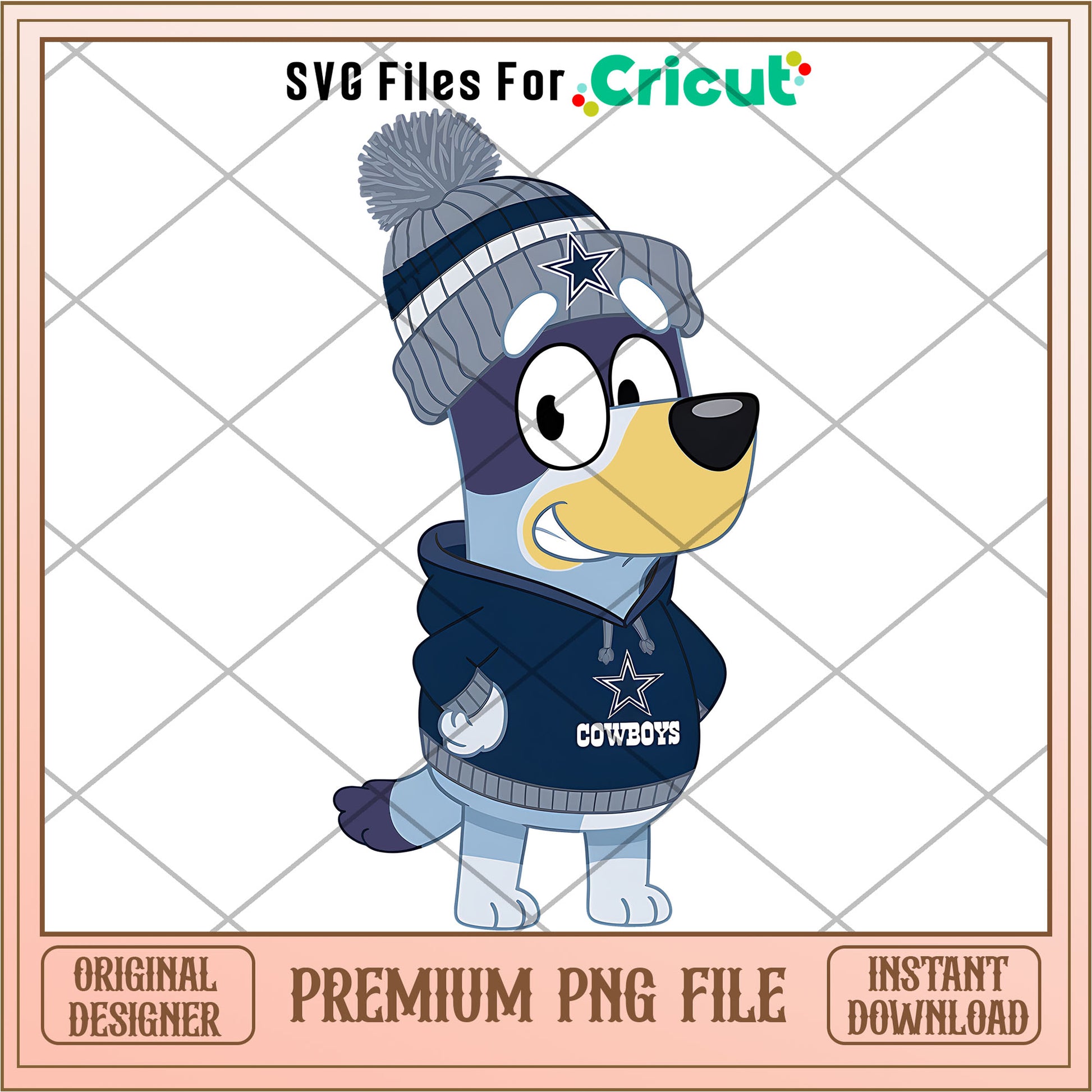 Bluey dad Cowboys hoodie logo png, Dallas Cowboys png, NFL png