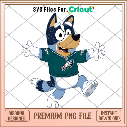 Bluey dad Eagles fan png, Philadelphia Eagles png, NFL png