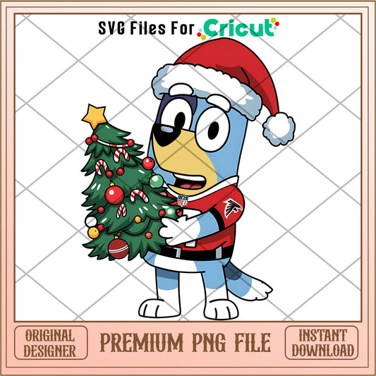 Bluey dad Falcons christmas tree png, Atlanta Falcons png, NFL png