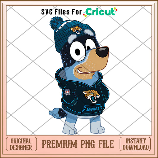 Bluey dad Jaguars hoodie logo png, Jacksonville Jaguars png, NFL png