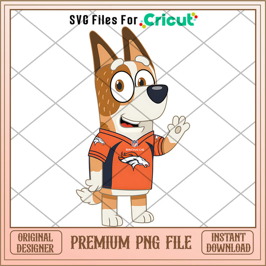 Bluey mom Broncos shirt logo png, Denver Broncos png, NFL png