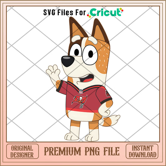 Bluey mom Buccaneers shirt logo png, Tampa Bay Buccaneers png, NFL png