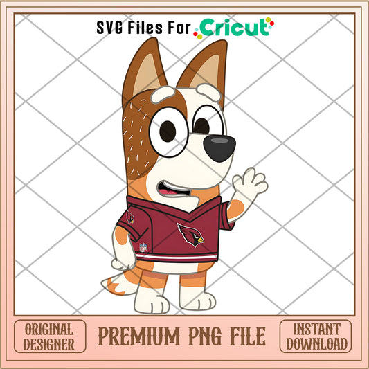 Bluey mom Cardinals shirt logo png, Arizona Cardinals png, NFL png