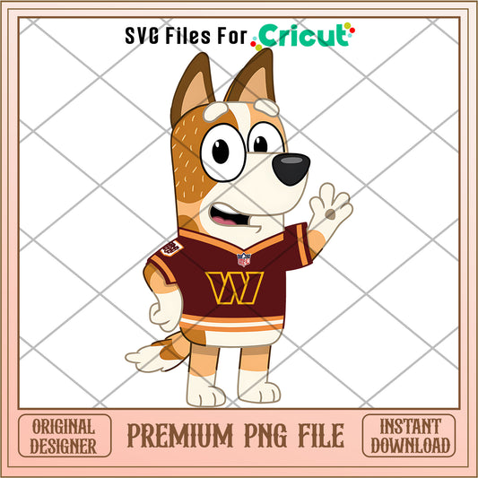 Bluey mom Commanders shirt logo png, Washington Commanders png, NFL png