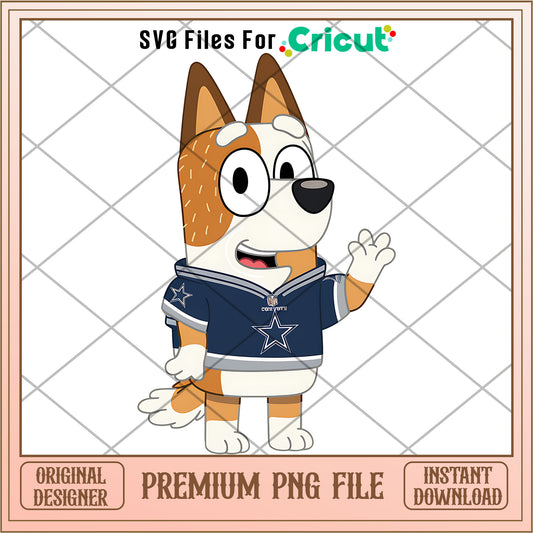 Bluey mom Cowboys shirt logo png, Dallas Cowboys png, NFL png