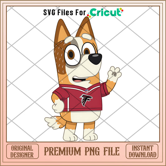 Bluey mom Falcons shirt logo png, Atlanta Falcons png, NFL png
