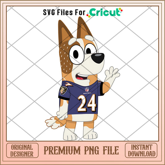 Bluey mom Ravens shirt logo png, Baltimore Ravens png, NFL png