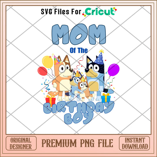 Bluey mom   of the birthday boy cartoon png, Bluey characters png, Digital Download