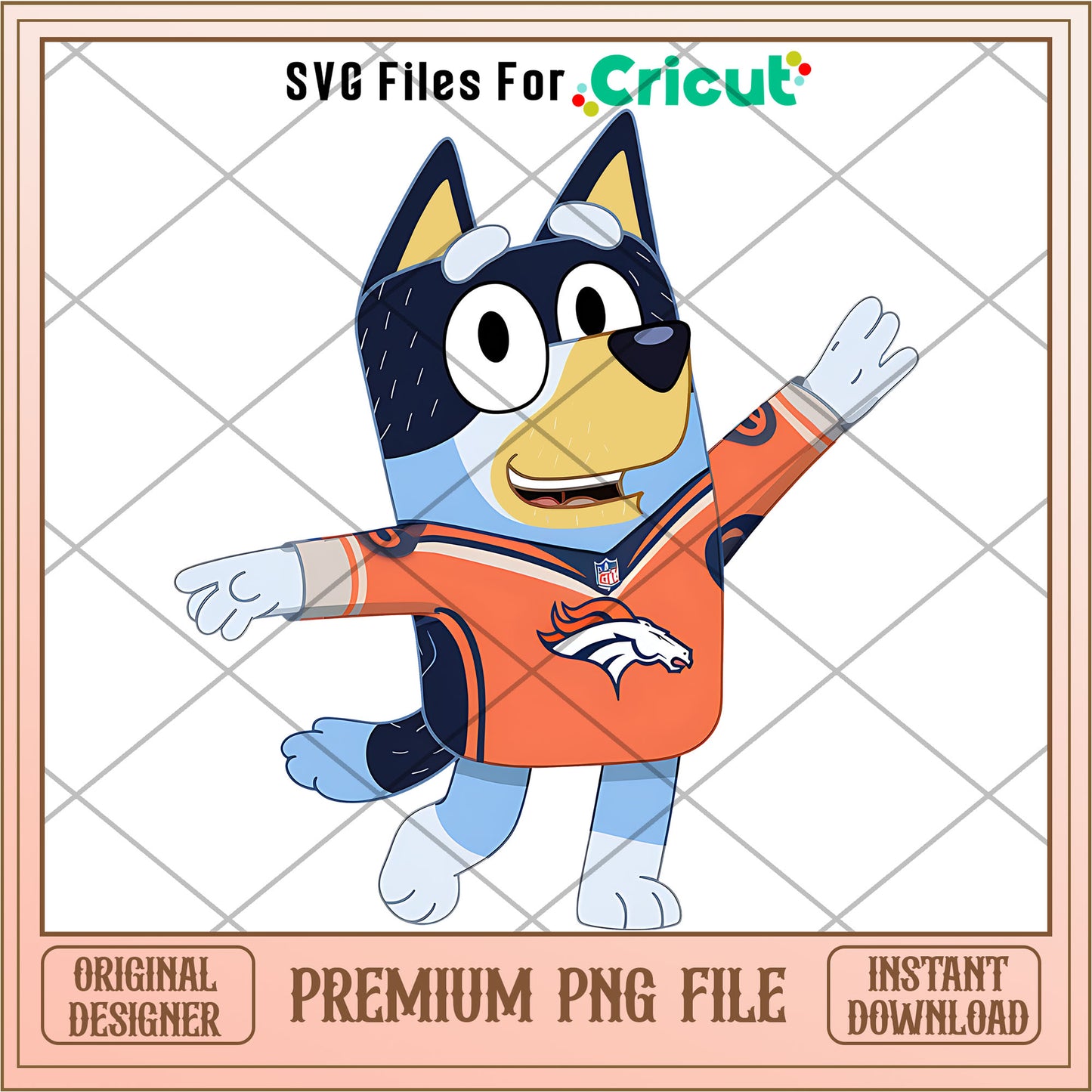 Bluey shirt logo Broncos team png, Denver Broncos png, NFL png