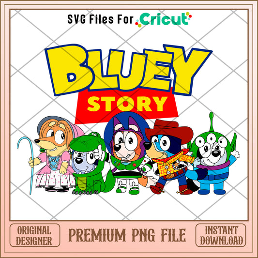 Bluey toy story cartoon png