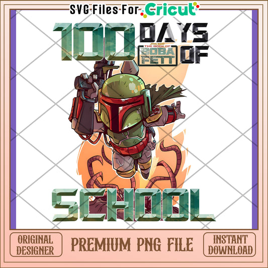 Boba Fett 100 Days of School PNG