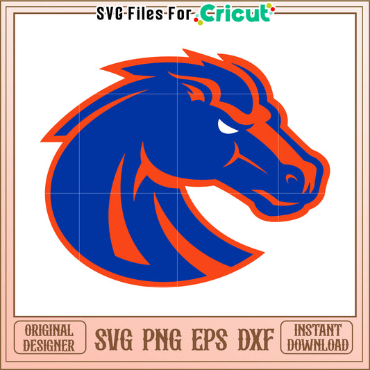 Boise State Broncos SVG File for Cricut, Instant Download for Crafting Projects