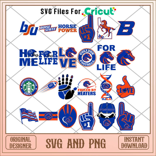 Boise star svg, Boise star svg bundle, NCAA svg