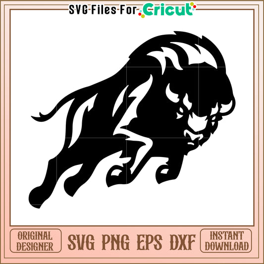 Bold Buffalo SVG Design for Cricut, Ideal for Crafts and Home Decor