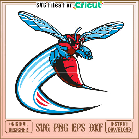 Bold Cartoon Hornet Graphic for Crafts, Ideal for Cricut Projects and More
