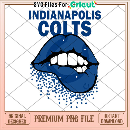 Bold Indianapolis Colts PNG design, perfect for sports fans