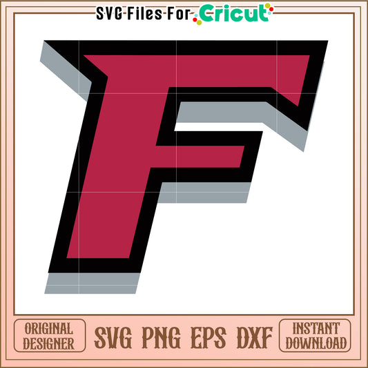 Bold Letter F SVG File for Cricut, Perfect for Custom Projects and Crafts