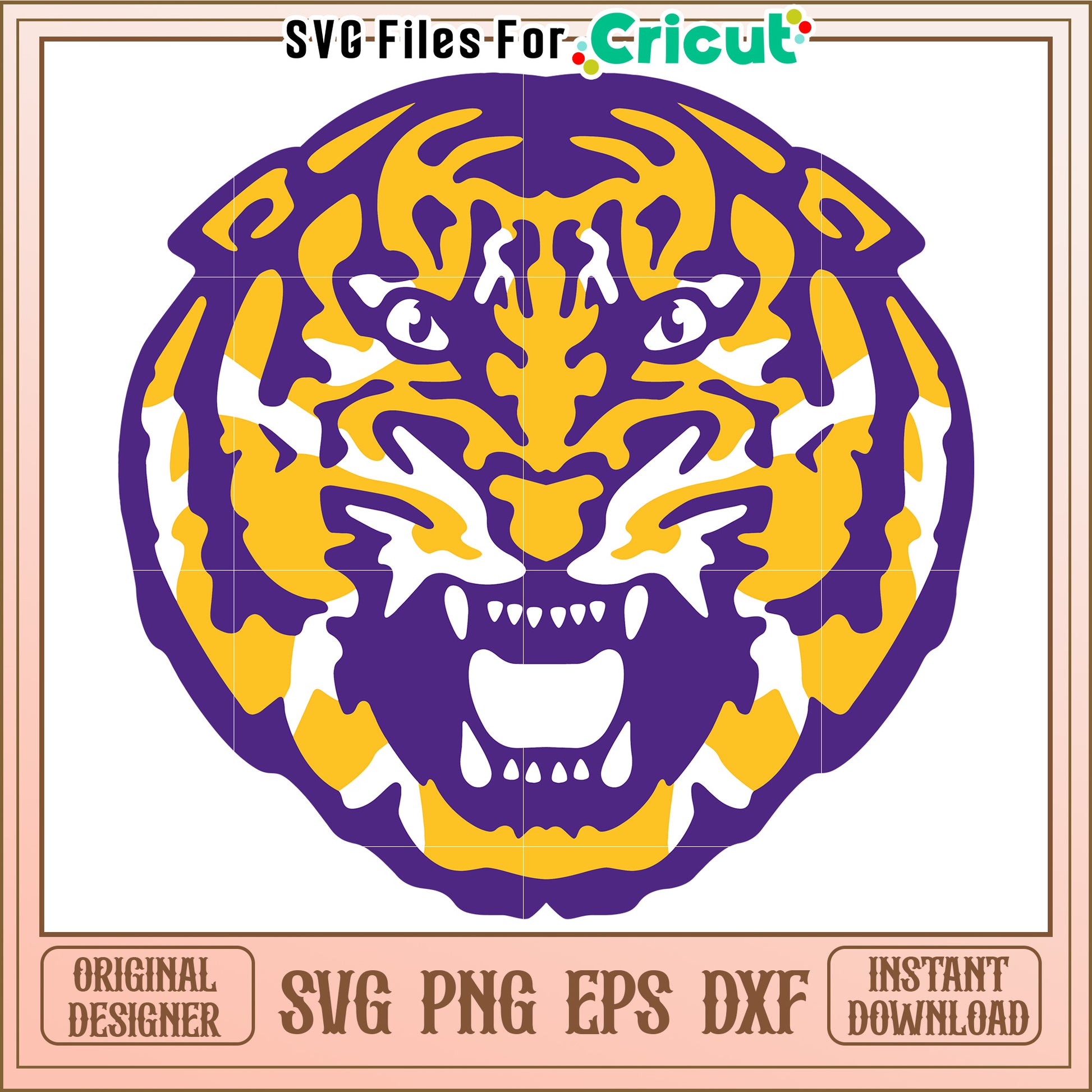 Bold Tiger SVG Design for Cricut, Perfect for Crafting Projects and Decor
