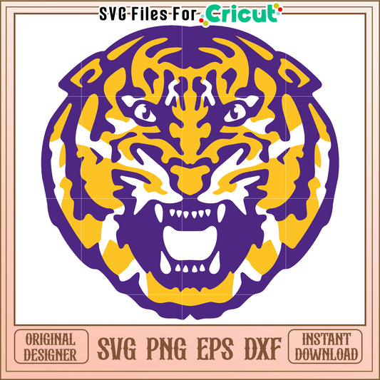 Bold Tiger SVG Design for Cricut, Perfect for Crafting Projects and Decor
