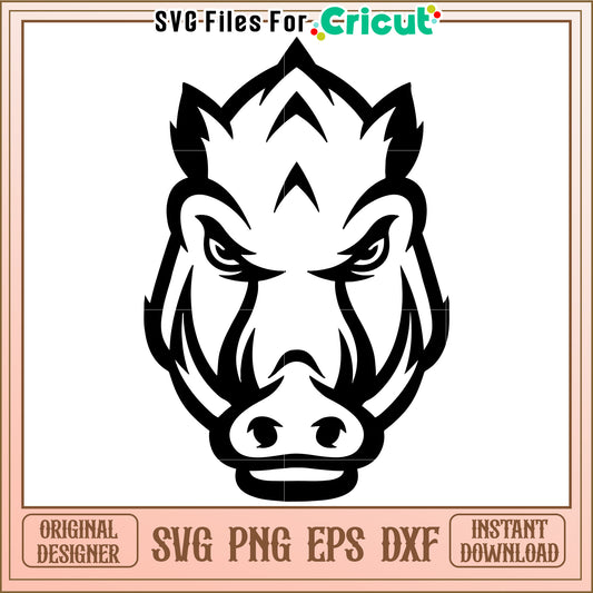 Bold Wild Boar SVG Design for Cricut, perfect for your craft projects