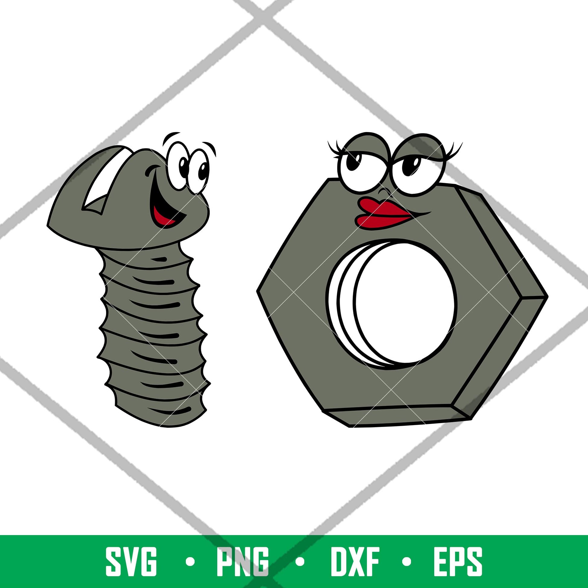Bolt And Nut, Bolt And Nut Svg