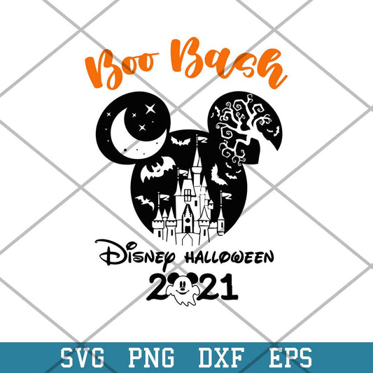 Boo Bash Disney Halloween 2021 Svg, Disney Halloween Svg-Svgfilesforcricut