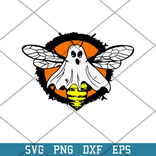 Boo Bee Ghost Spooky Svg, Halloween Svg-Svgfilesforcricut