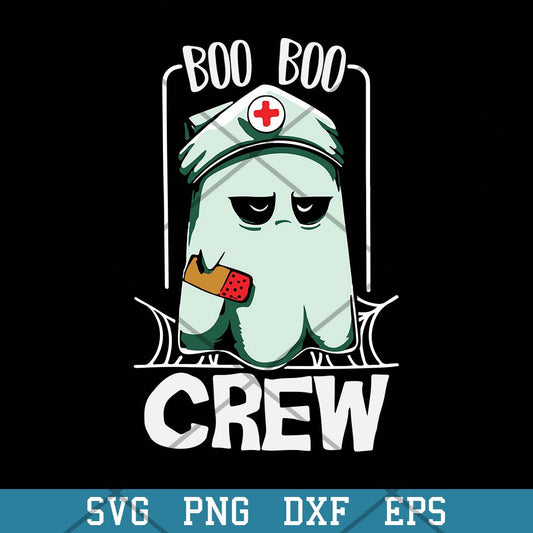 Boo Boo Crew Svg, Ghost Nurse Svg-Svgfilesforcricut