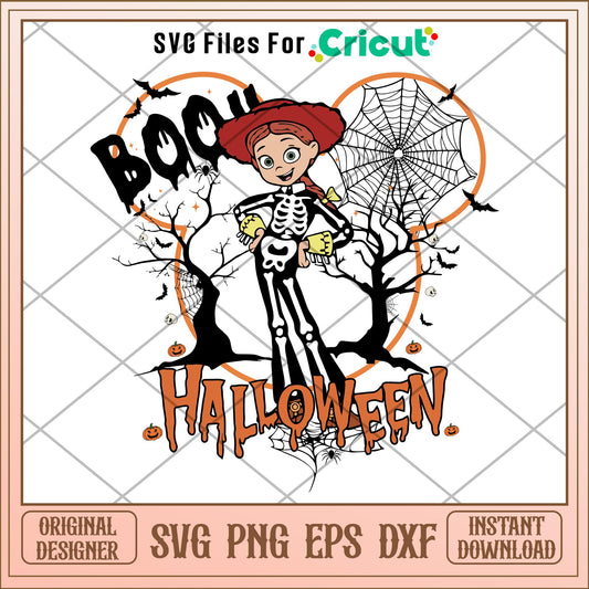 Boo Jessie  Skeleton Halloween svg, Toy story  characters svg, Digital Download
