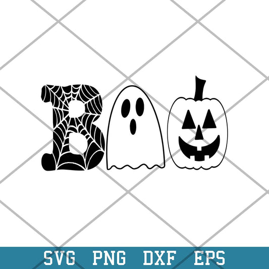 Boo Pumpkin Ghost Svg, Halloween Svg-Svgfilesforcricut
