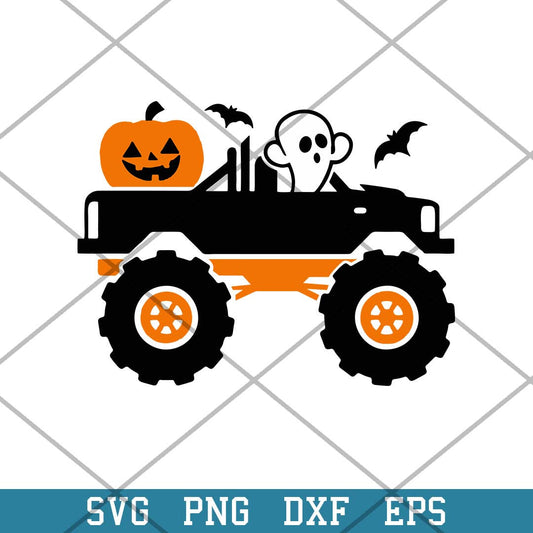Boo Truck Halloween Svg, Truck Car Halloween Svg-Svgfilesforcricut